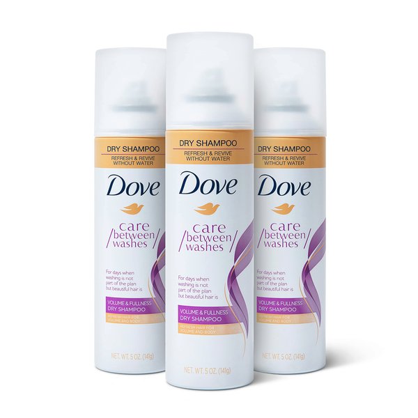 Dove Dry Shampoo Volume and Fullness 3 Count Hair Treatment for Oily Hair, Cleansing Hair Volumizer 5 oz