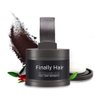 Finally Hair Dark Brown Dab-on Hair Fibers & Hair Loss Concealer, Hairline Creator, Eye Brow Enhancer, and Beard Filler. Dab-on Hair Fiber Shadow Powder (Dark Brown)