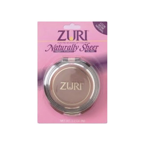 Zuri Naturally Sheer Pressed Powder - Natural Brown