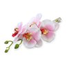 2PCS Hawaiian Orchid Flower Hair Clips Flowers Alligator Clips Hairpins Holiday Travel Wedding Decoration Hair Accessories For Women Lady Bridal (White Green)