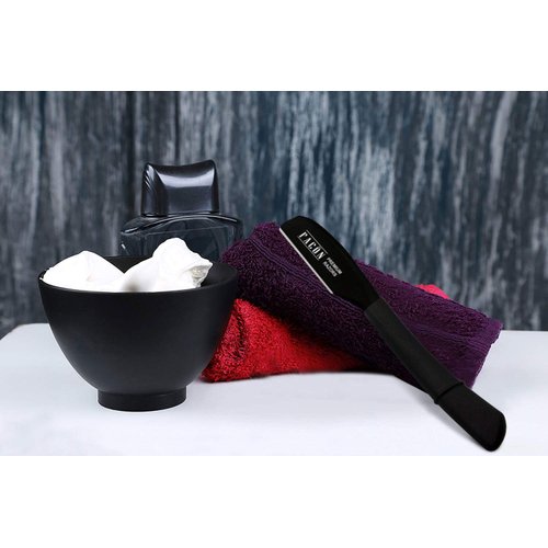 100 BLADES + Facón Professional Standard Japanese Straight Edge Faether Barber Razor - Salon Quality Cut Throat Shavette