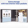 Avery Legal-Size Durable 3 Ring Binder, 1" Round Rings, Holds 8.5" x 14" Paper, 1 Black Binder (06400)