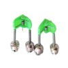 KISEER 50 Pcs Plastic Fishing Bells Clips Fishing Rod Alarm with Dual Alert Bells