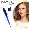 Patelai 3 Pieces Hair Styling Comb Set, Includes Hair Brush Teasing Fluffy Hair Brush, Rat Tail Comb Teasing Comb and Triple Teasing Comb for Women Back Combing Hair (Blue)