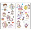 Temporary Tattoos for Girls - Unicorn Magical Bliss Whimsical Designs, Safe and Easy to Apply, Perfect for Parties Favors, Gifts, and Imaginative Play - Set of 200