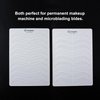 3pcs Double Sided Pre-printed Strokes Practice Skin with Basic Hairstroke Foundation Silicone Hair Strokes Practice Pad (Design 3-Light Grey Outlines)