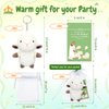HyDren 12 Set Sheep Plush Keychain Gifts 4.72 Inch Stuffed Animal Cute Lamb Bible Verse Cards with Organza Bags for Baptism Pray Gifts Christmas Party Favors Birthday Gifts