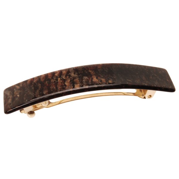 France Luxe Classic Rectangle Hair Barrette, Mojave - Classic French Design for Everyday Wear