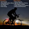 Bike Lights Front and Back, Fully Dynamo Bike Light Set, Motorized Friction Generator, 200 Lumens, Waterproof, Easy to Install, Never Need Battery Bike Light Silver