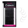 Cashmere Eyelash Extensions 0.03 D Curl 8-16mm Mixed Tray Premium Individual Lash Extensions, Silk Volume & Classic Lashes Soft Matte Dark Professional Eyelashes Extension Salon Use(0.03-D-8-16 mm)