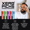 Xero Picks Energy Infused Flavored Toothpicks with Caffeine, B12 & B6-100 Picks (5 Pack Variety)