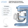 UP2WIN C Dough Hook K5ADH, Kitchen Mixer Dough Hook for 5-QT Bowl-Lift Stand Mixer Compatible with Kitchen Mixer Aid Model KSM50 KSM5-K5SS