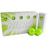 Nitro Long Distance Peak Performance Golf Balls (15PK) All Levels White Out 70 Compression High Velocity White Hot Core Long Distance Golf Balls USGA Approved-Total of 15-Yellow