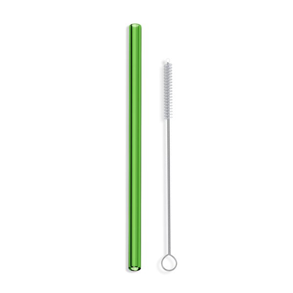 Hummingbird Glass Straws 9 inches x 9.5 mm Straight Reusable Straw Made with Pride in the USA (amber)