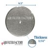 Air Filter Factory Flat Round Grease Filter 9.5" x 0.094" With Center Hole 12-Layer Aluminum Kitchen Exhaust Air Vent Screen