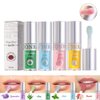 MYUANGO Hydrating Lip Oil Set 3 Colors -Moisturizer Long Lasting Nutritious for Chapped and Flaky Lips Shiny and Vegan Lip Gloss with Big Brush Head (SET A, 3pcs)