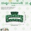 St. Patrick's Day Hair Clip Green Lucky Clover Hair Clip Hairpin Fashion Velvet Bangs Barrettes Solid Side Hair Clips for Girls and Women Hair Accessories for Green Lucky Clover Gift