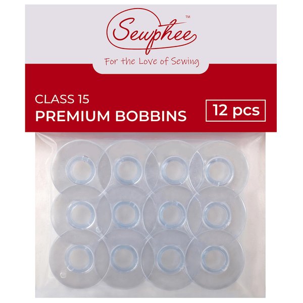 12pcs Bobbins fits Singer Sewing Machine - Class 15 Plastic Bobbins, 81348