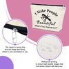 Sazuwu Hairdresser Gifts Hair Stylists Gift Makeup Bag Funny Hair Dresser Gift Cosmetology Graduation Gift Cosmetic Bag Salon Gifts for Women Birthday Christmas Gift for Her Cosmetic Travel Pouch