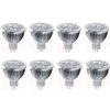 JKLcom 4W LED MR16 Bulbs 12V 4W LED Spotlight Bulb for Landscape Track Light, MR16 GU5.3 Base,12 Volt,4W(35W Equivalent Halogen Replacement),Warm White 3000K,8 Pack