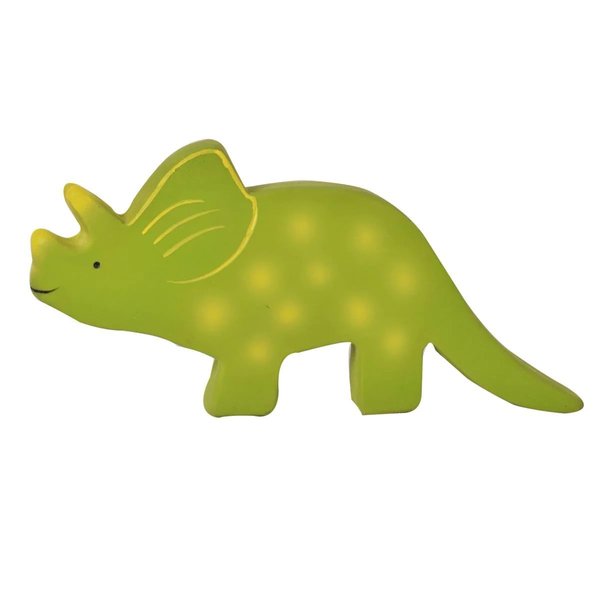 Tikiri My First Dino Baby Triceratops Natural Rubber Toy (Green)