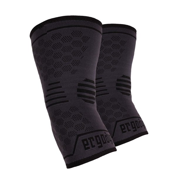 Ergodyne ProFlex 651 Elbow Compression Sleeve, Brace Support for Men and Women Black, Small