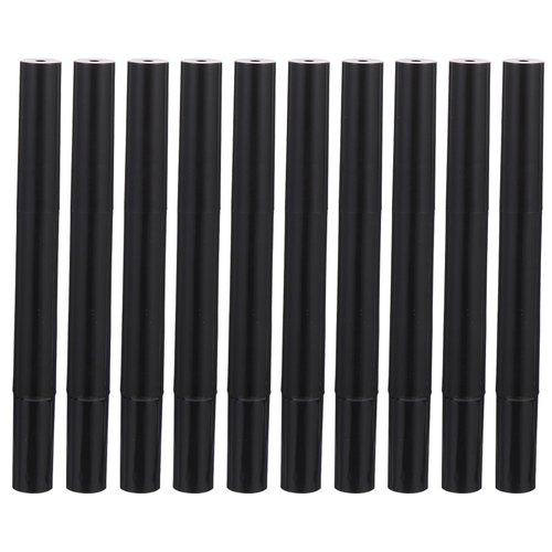 FRCOLOR Empty Nail Oil Pen with Brush Tip 10pcs 3ml Refillable Plastic Cosmetic Lip Gloss Container Twist Pens for Lip Gloss Nail Polish (Black)