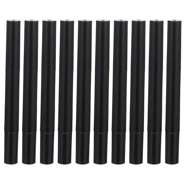 FRCOLOR Empty Nail Oil Pen with Brush Tip 10pcs 3ml Refillable Plastic Cosmetic Lip Gloss Container Twist Pens for Lip Gloss Nail Polish (Black)