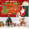 Avezano Christmas Photography Backdrop Banner Santa's Toy Shop Background Toy Store Santa Workshop Party Decoration Xmas Party Holiday Party Supplies 70.8x43.3