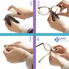 GMS Optical Butterfly Adhesive Nose Pads for Glasses, Sunglasses, and Eye Wear - Black, Medium (10 Pair)