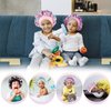 4 Pcs Silk Bonnet for Sleeping Kids Bonnets for Girls Baby Satin Sleep Cap Hair Wraps for Curly Natural Hair Elastic Wide Band