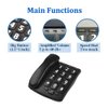 Big Button Phone for Elderly, HePesTer P-02 Amplified Corded Phone for Hearing Impaired Aid with Extra Loud Ringer Landline Telephone for Seniors Home House Phone Wall Mountable