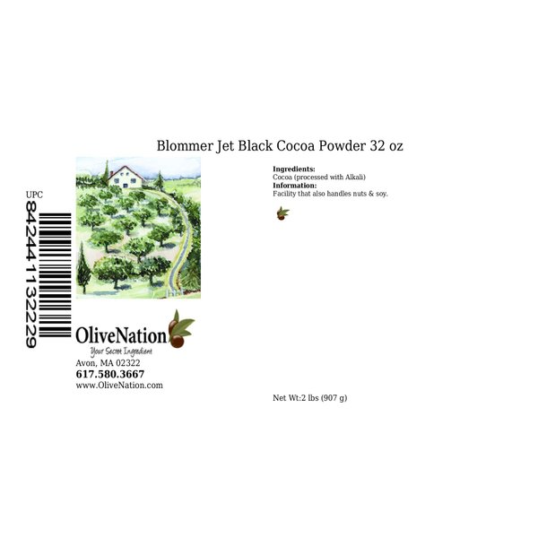 Blommer Jet Black Cocoa Powder from OliveNation - 32 ounces