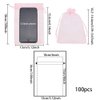 PH PandaHall 100pcs 5x7inch Pink Organza Drawstring Bags Gift Bags Mesh Sheer Bags Party Favors Bag for Baby Shower Birthday Party Valentine's Day Christmas Festival Gift Bags Breast Cancer Awareness