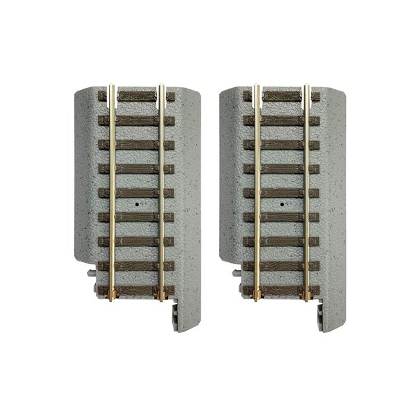 Walthers Trainline HO Scale Model Track Adapter 2 Pack - Power-Loc Track(Tm)