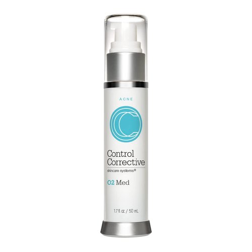 CONTROL CORRECTIVE O2 Med Acne Cream, 1.7 Oz - Oxygen Emulsion & Hydrogen Peroxide, Moisturizing, Evens Complexion, Restore Youthful Glow, Reduces Breakouts & Softens Blemishes, Does Not Dry Out Skin