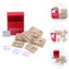 Toyvian 1:12 Scale Mini Mailbox Toy, Dollhouse Wooden Postbox Miniature Newspaper Ornaments Mini Envelope Model Dollhouse Furniture Accessories