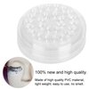 50pcs Eyelash Glue Pallet Disposable Eyelash Glue Holder Transparent Plastic Eye Lash Extension Glue Stand Pad 4.8cm