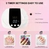 LKE UV Light for Gel Nails, 54W UV LED Nail Lamp with 18 Beads 3 Timer Setting & Auto Sensor Nail Dryer for Gel Polish Polygel Fast Curing Manicure Professional UV Nail Light Home Salon Nail Tools