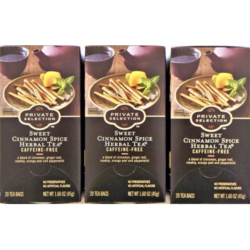 Private Selection Sweet Cinnamon Spice Herbal Tea Caffeine-Free 3 Pack