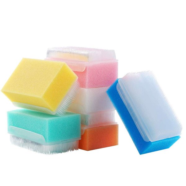 12PCS Sterile Bath Sponge & Sensory Brush, MELONSUN Baby Bath Scrubber.