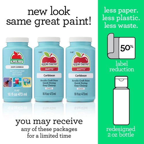 Apple Barrel Acrylic Paint in Assorted Colors (16 Ounce), 21148 Black