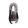 2PCS Plastic Interlocking Banana Clip Clincher Interlocking Two Sides Hair Comb Elongated Ponytail Holder