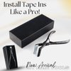 My Hair Tools Professional Tape in Hair Extensions Plier Stainless Steel Weft Extensions Tape Sealing Clamp Pliers Tool with Box Black human hair tape in extensions Styling Hair Tools, 7 Inch
