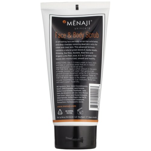 Mënaji Face & Body Scrub, 5.75 Fl Oz