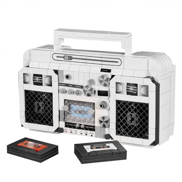 ELAICREE Retro Mini Radio Building Blocks Set Gifts for Christmas, Birthday, Valentine's Day, Thanksgiving, 645pcs Vintage Radio Toys Model for Adults Girls Boys Kid Toys