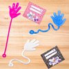 JOYIN 28 Packs Sticky Hands with Card Headers for Kids Party Favor, Classroom Exchange Prizes, Valentine’s Greeting Cards, Valentine Party Favors, Valentine Exchange Gifts