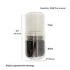 1500 Pcs Mini Hair Rubber Bands, Non-slip Rubber Hair Bands for Girls Hair Braids, Hair Elastic Hair Ties (Black and Clear)