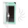 NAGARAKU Eyelash Extensions Dark Brown Color 0.15mm C curl 7-15mm Mix Tray Individual Lashes Classic Faux Mink Volume 20 rows Soft Light