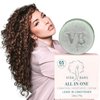 VIDA BARS All-in-One Leave In Conditioner Bar for Curly Hair | All Natural Moisturizing Solid Conditioner | Color Safe, Vegan, Sulfate Free, Paraben Free, Handmade in the USA (Blue Tansy Flower Scent)